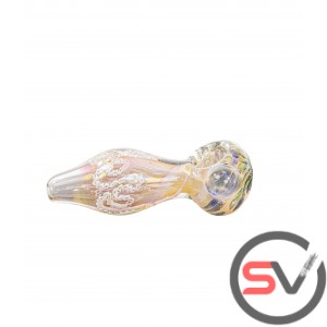 WIDE STEM FLOWER PRINT HAND PIPE 4.5inch 3CT/PK